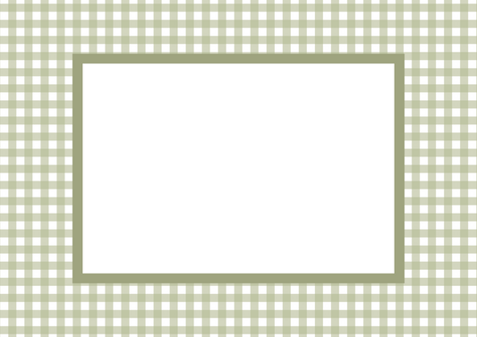 Green Landscape Gingham Photo Mat