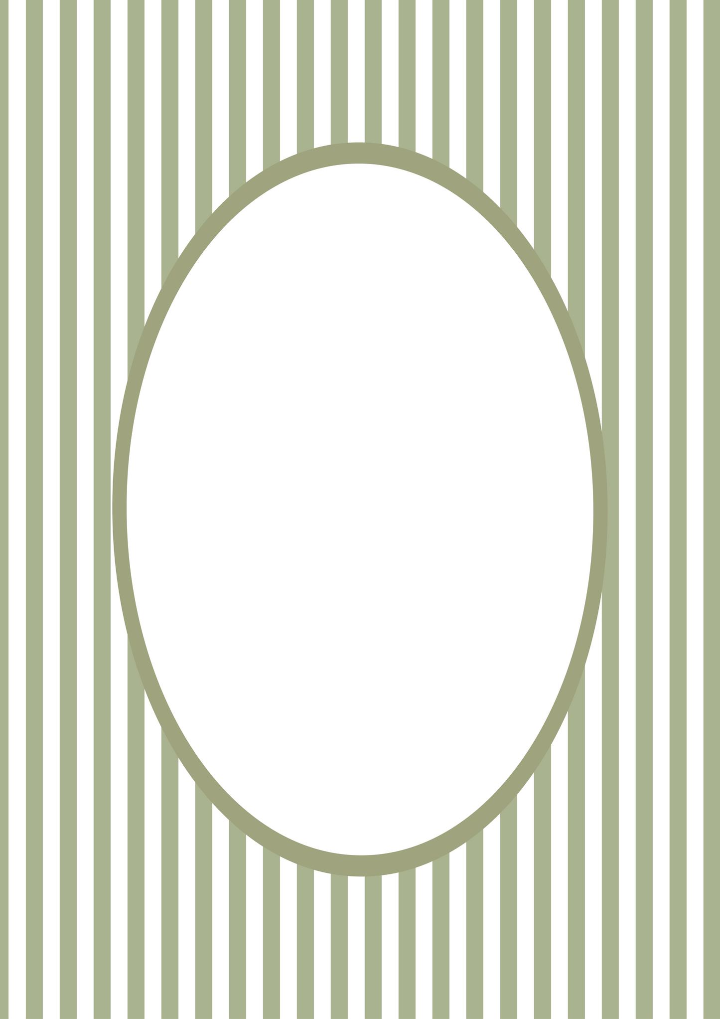 Green Oval Small Stripes Photo Mat