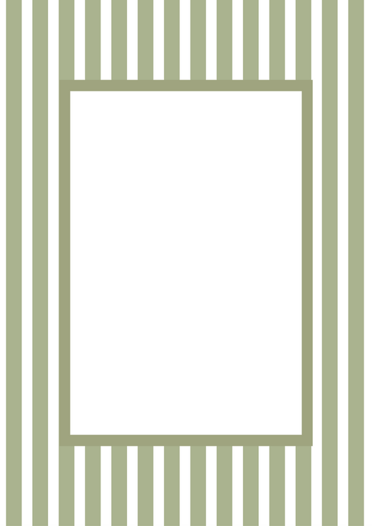 Green Rectangular Medium Stripes Photo Mat