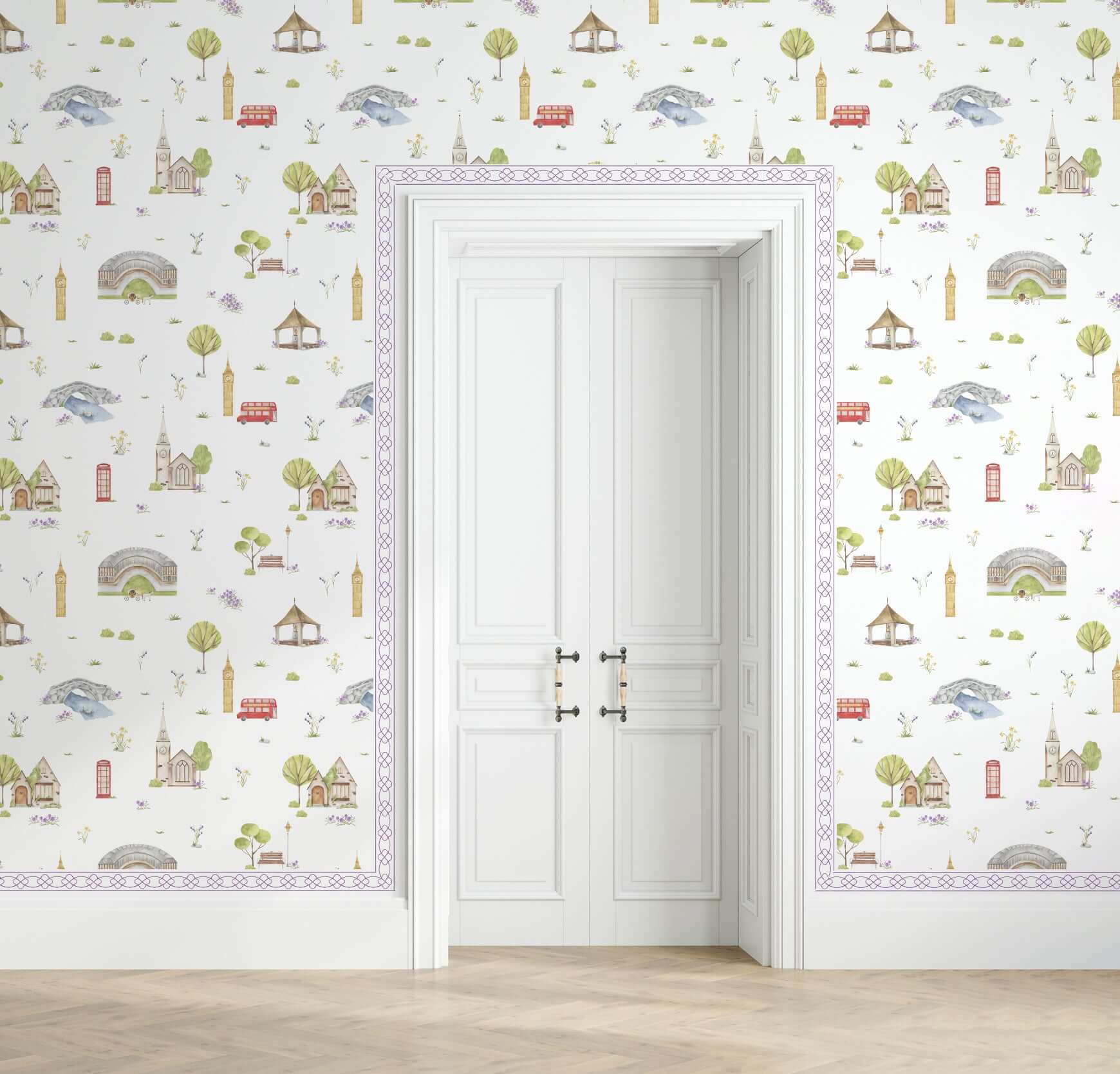 MARLOWE WALLPAPER BORDER - Coeur et Maman