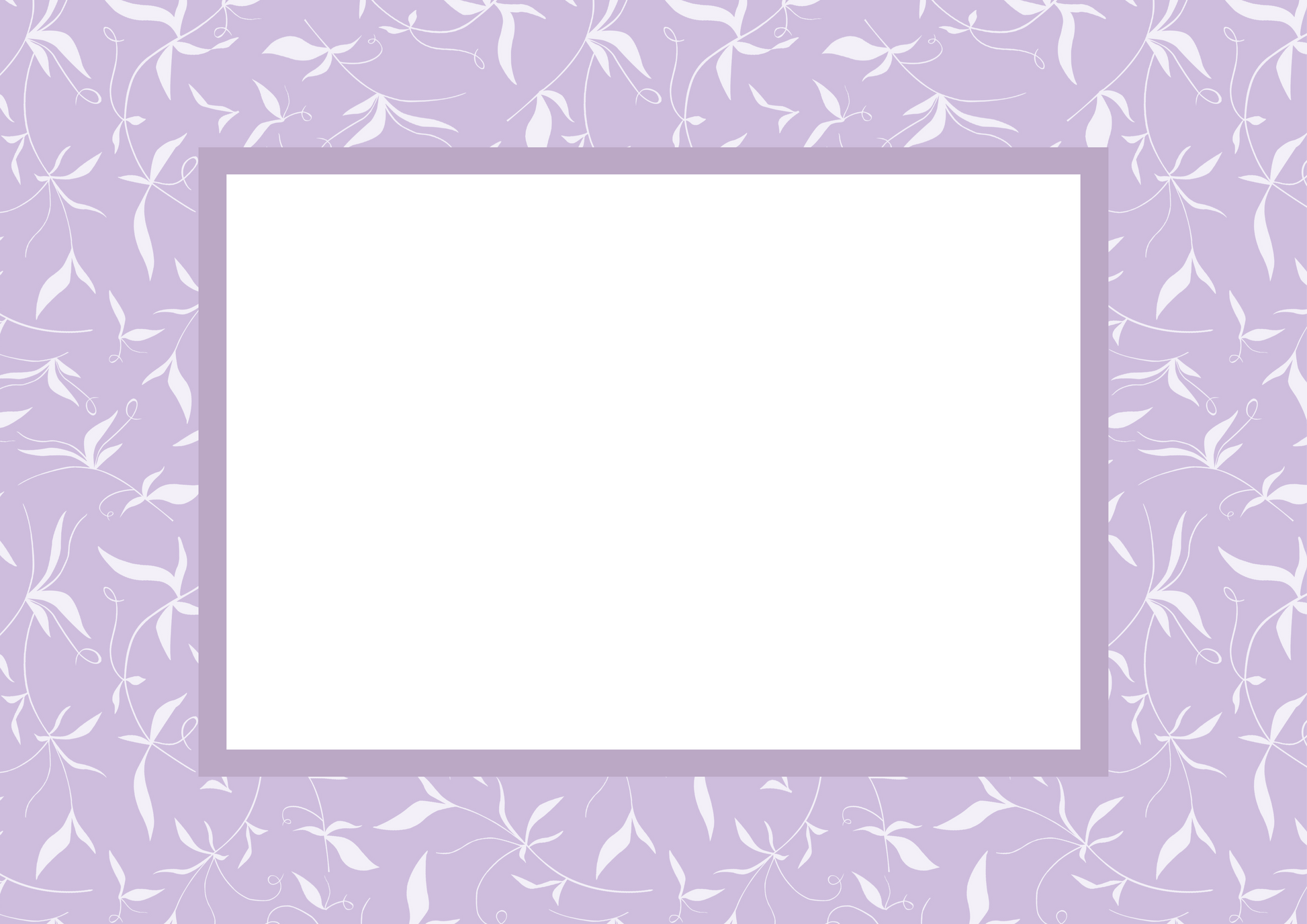 Lilac Landscape Botanical Patterned Photo Mat