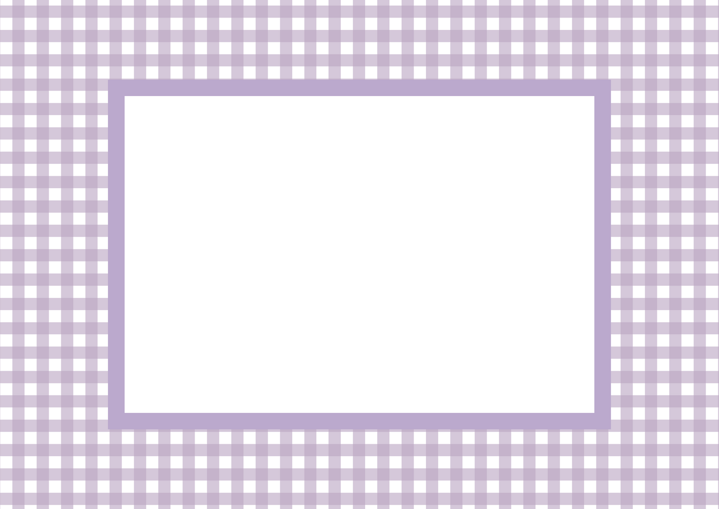 Lilac Landscape Gingham Photo Mat
