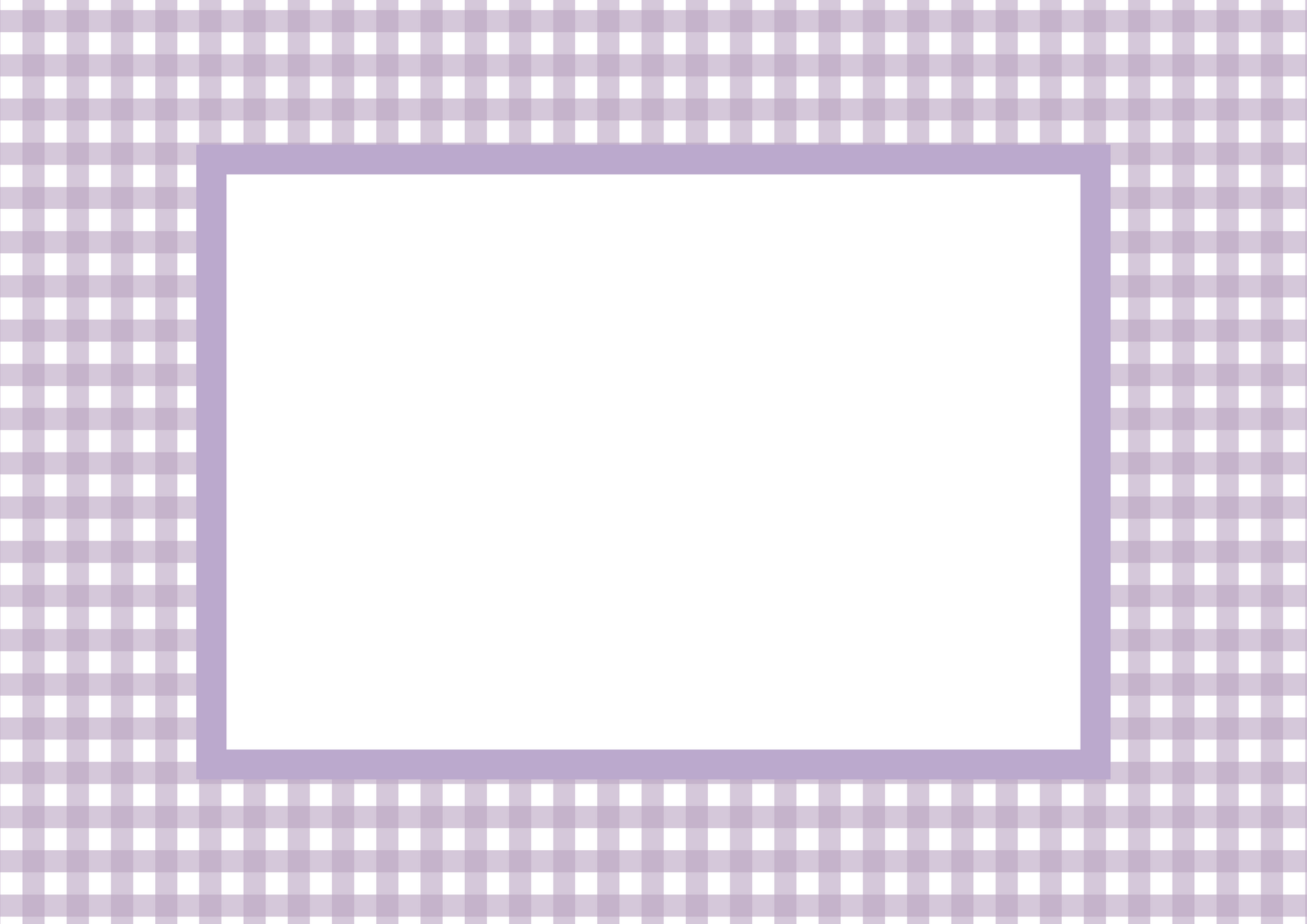 Lilac Landscape Gingham Photo Mat