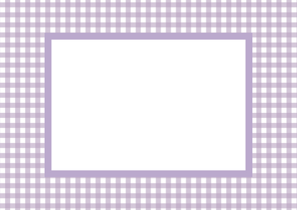 Lilac Landscape Gingham Photo Mat