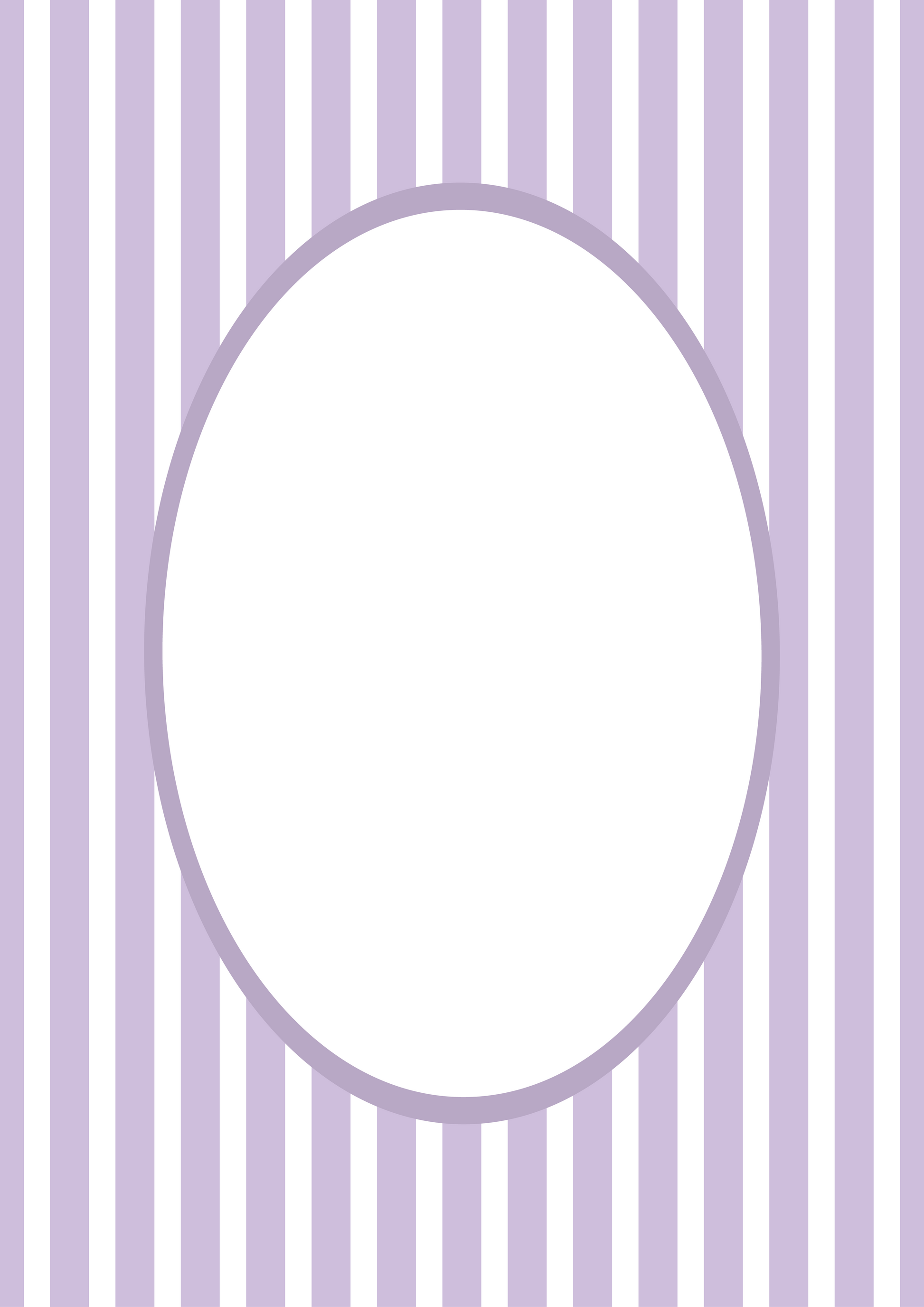 Lilac Oval Medium Stripes Photo Mat