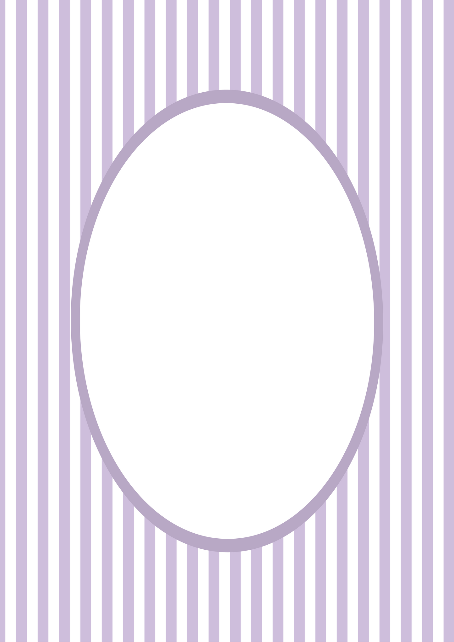 Lilac Oval Small Stripes Photo Mat