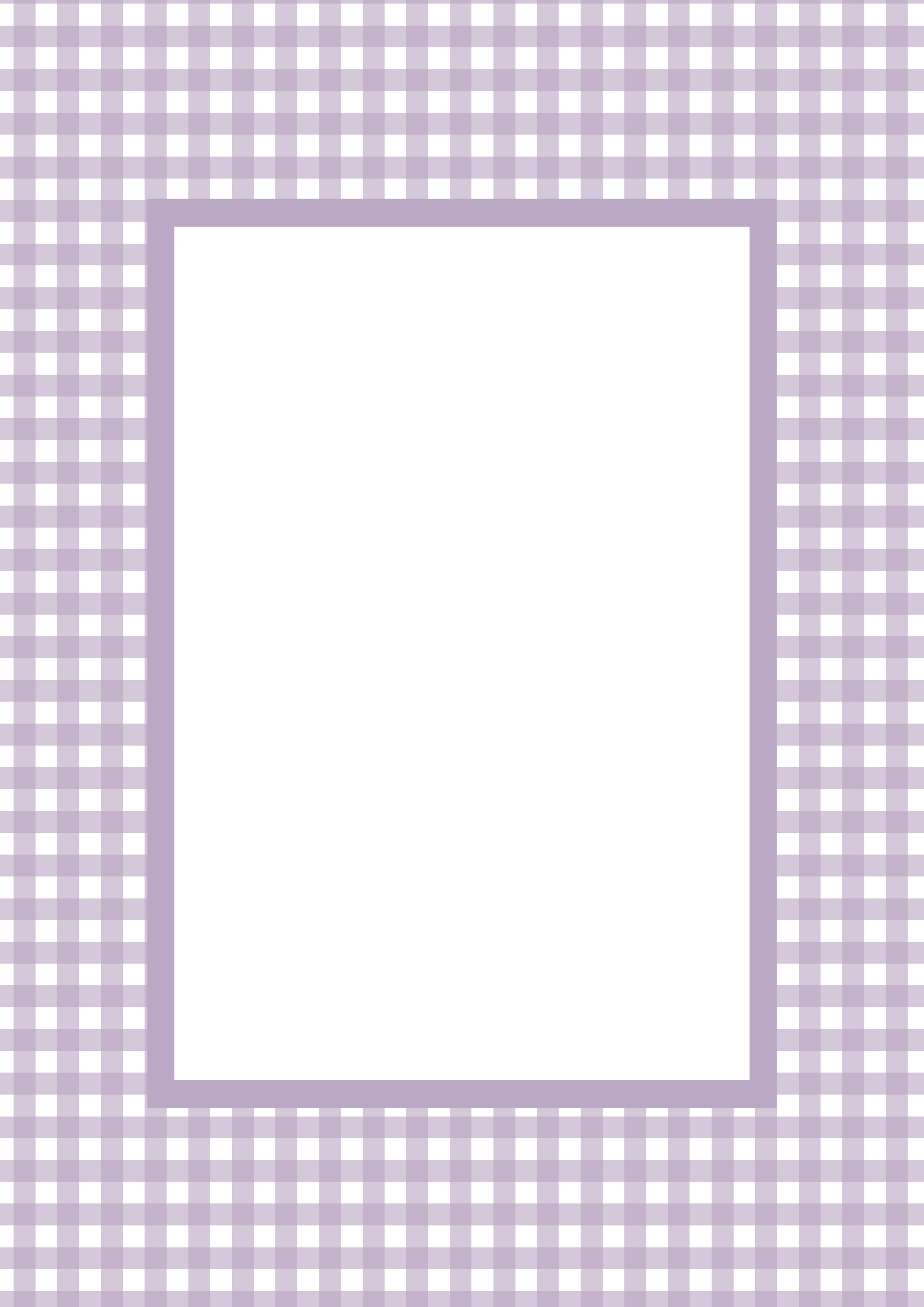 Lilac Rectangular Gingham Photo Mat