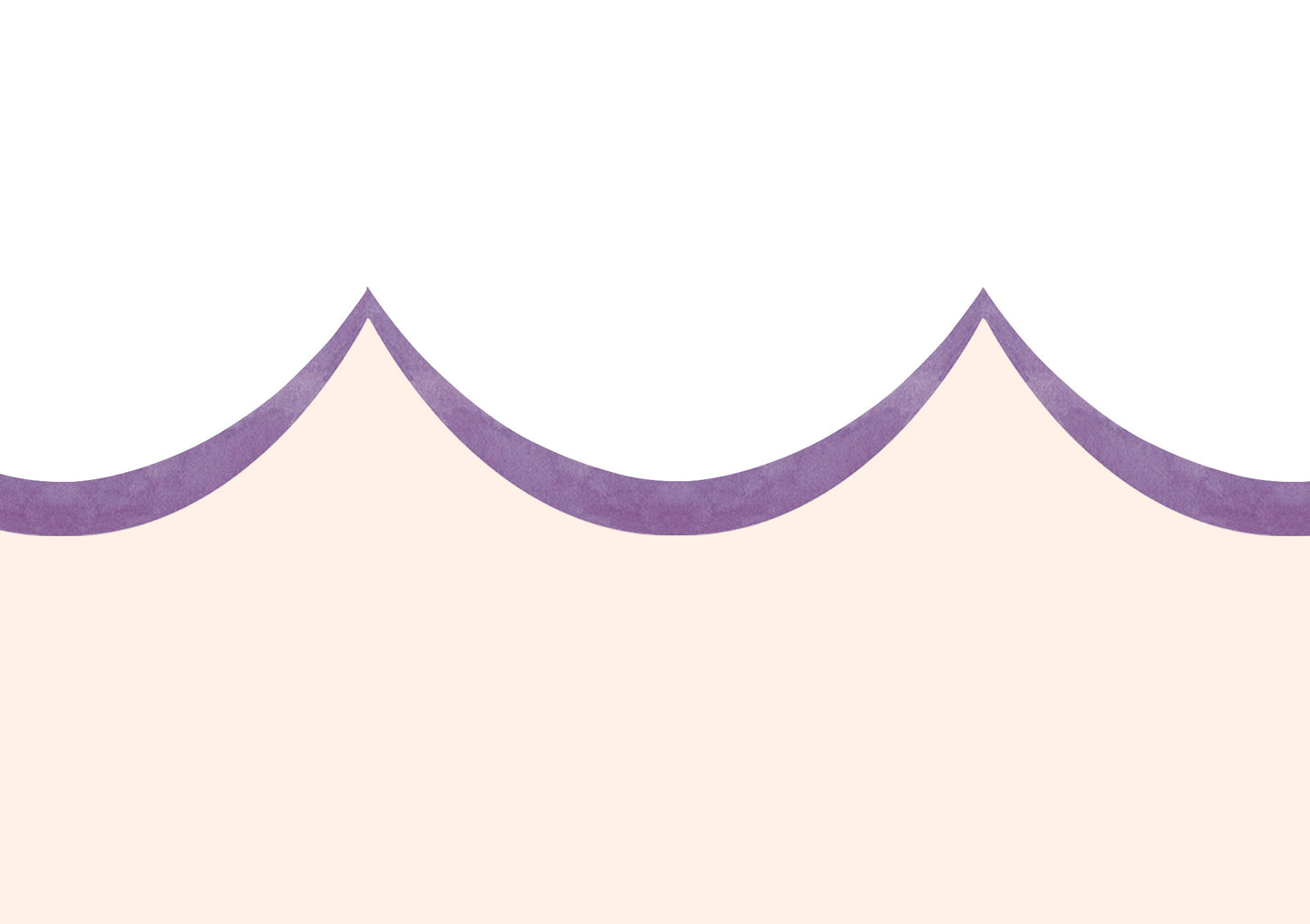 Lilac Scallop Wallpaper Border