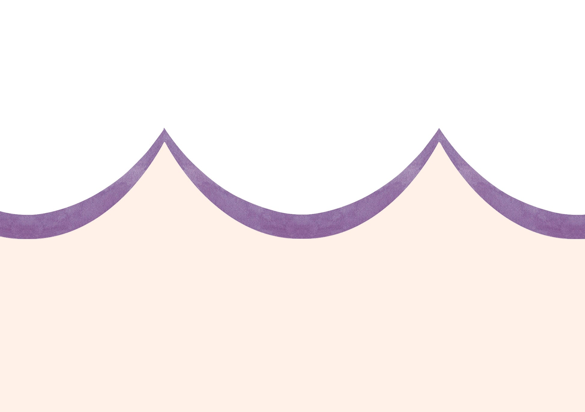 Lilac Scallop Wallpaper Border