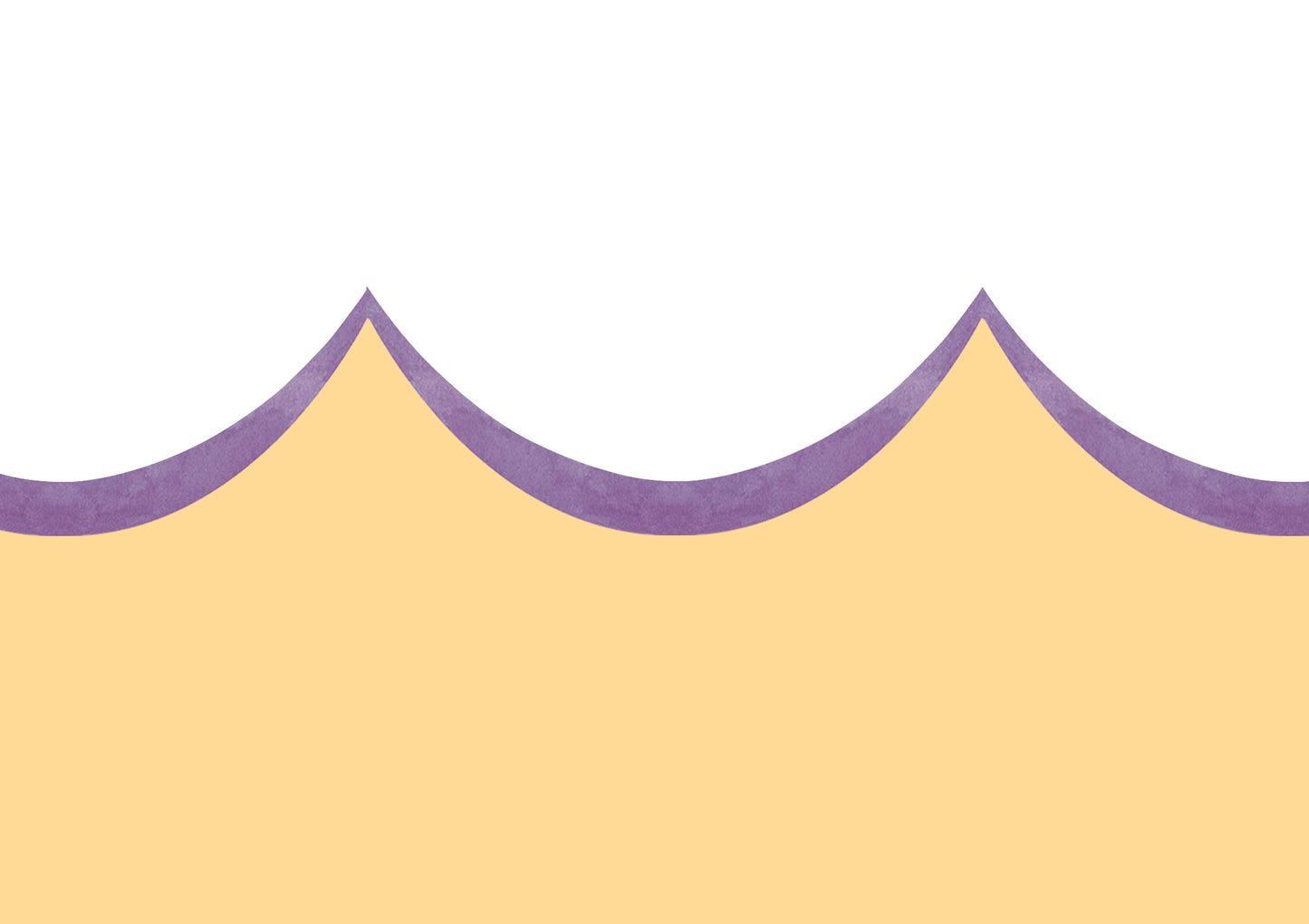 Lilac Scallop Wallpaper Border