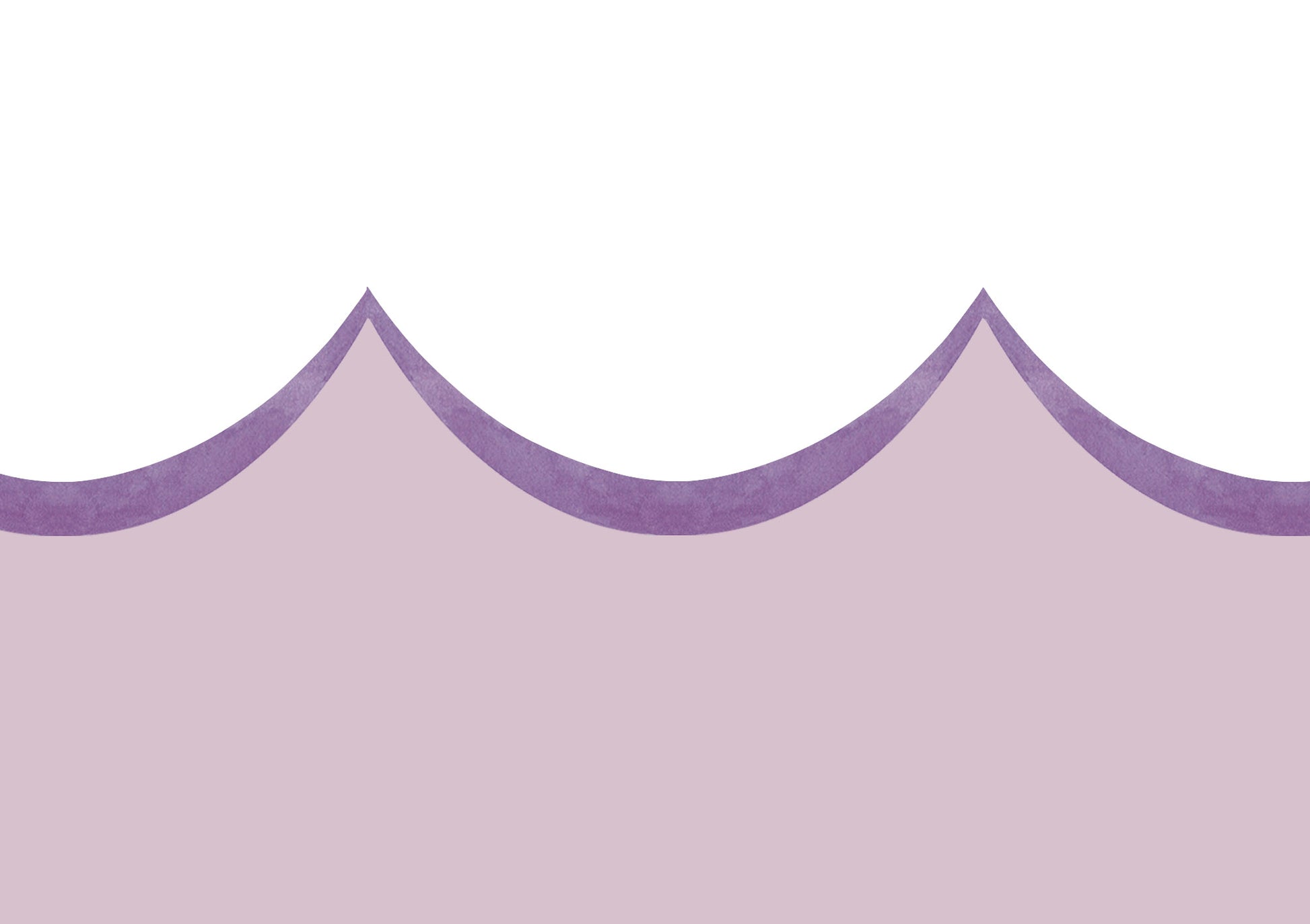 Lilac Scallop Wallpaper Border
