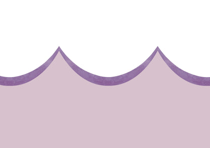 Lilac Scallop Wallpaper Border