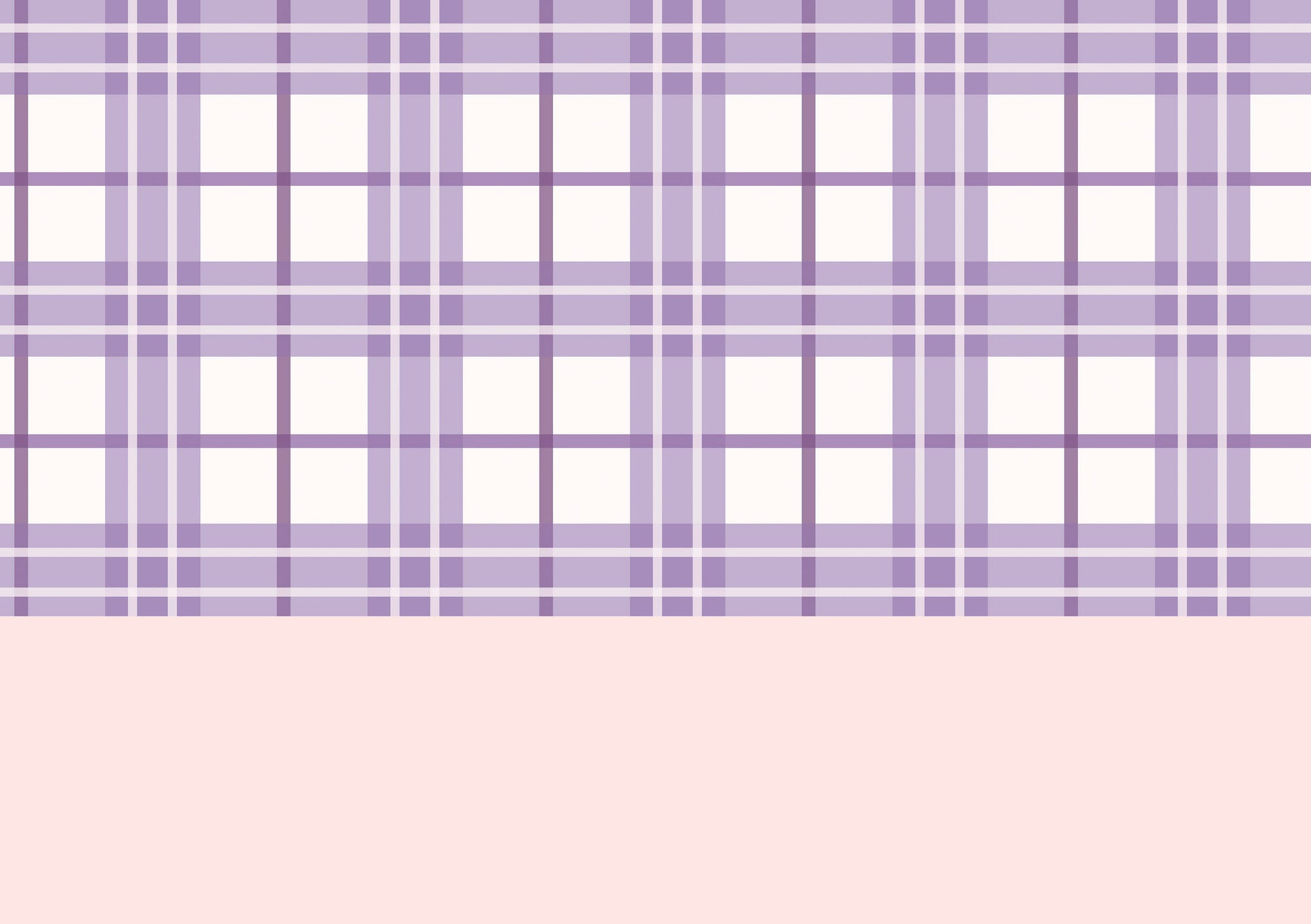 Lilac Tartan Wallpaper Border