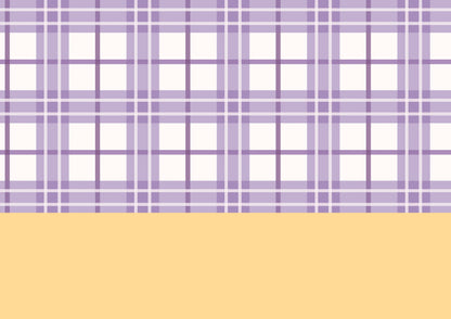 Lilac Tartan Wallpaper Border