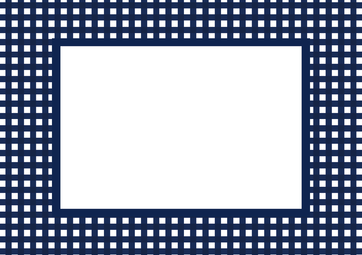 Navy Landscape Gingham Photo Mat