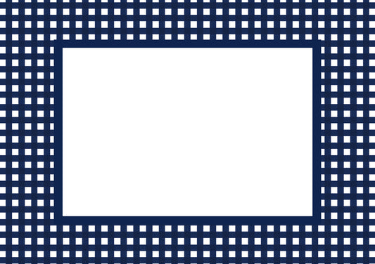 Navy Landscape Gingham Photo Mat