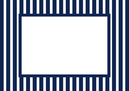 Navy Landscape Medium Stripes Photo Mat