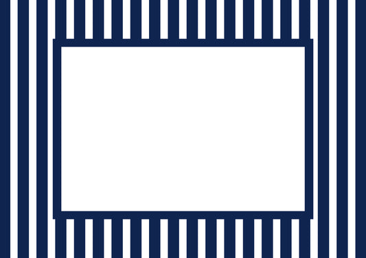 Navy Landscape Medium Stripes Photo Mat