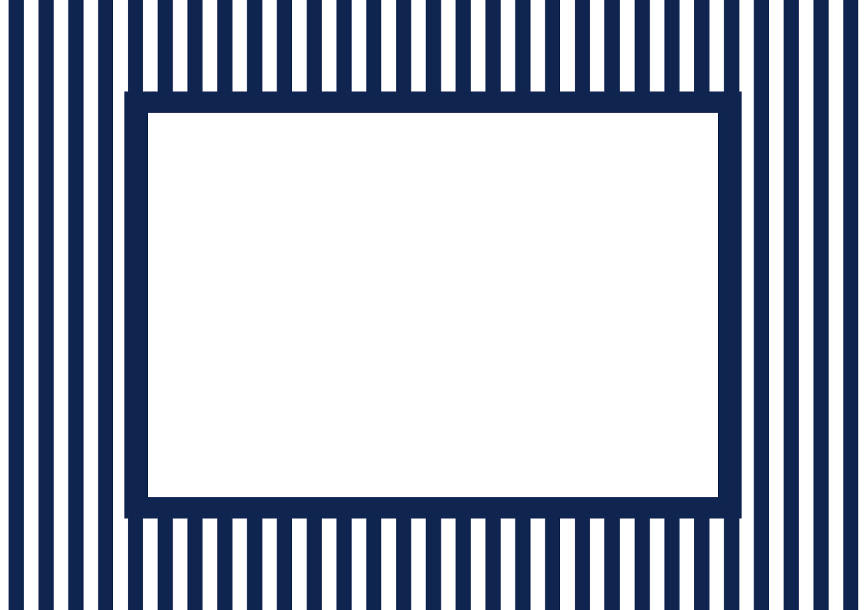 Navy Landscape Small Stripes Photo Mat