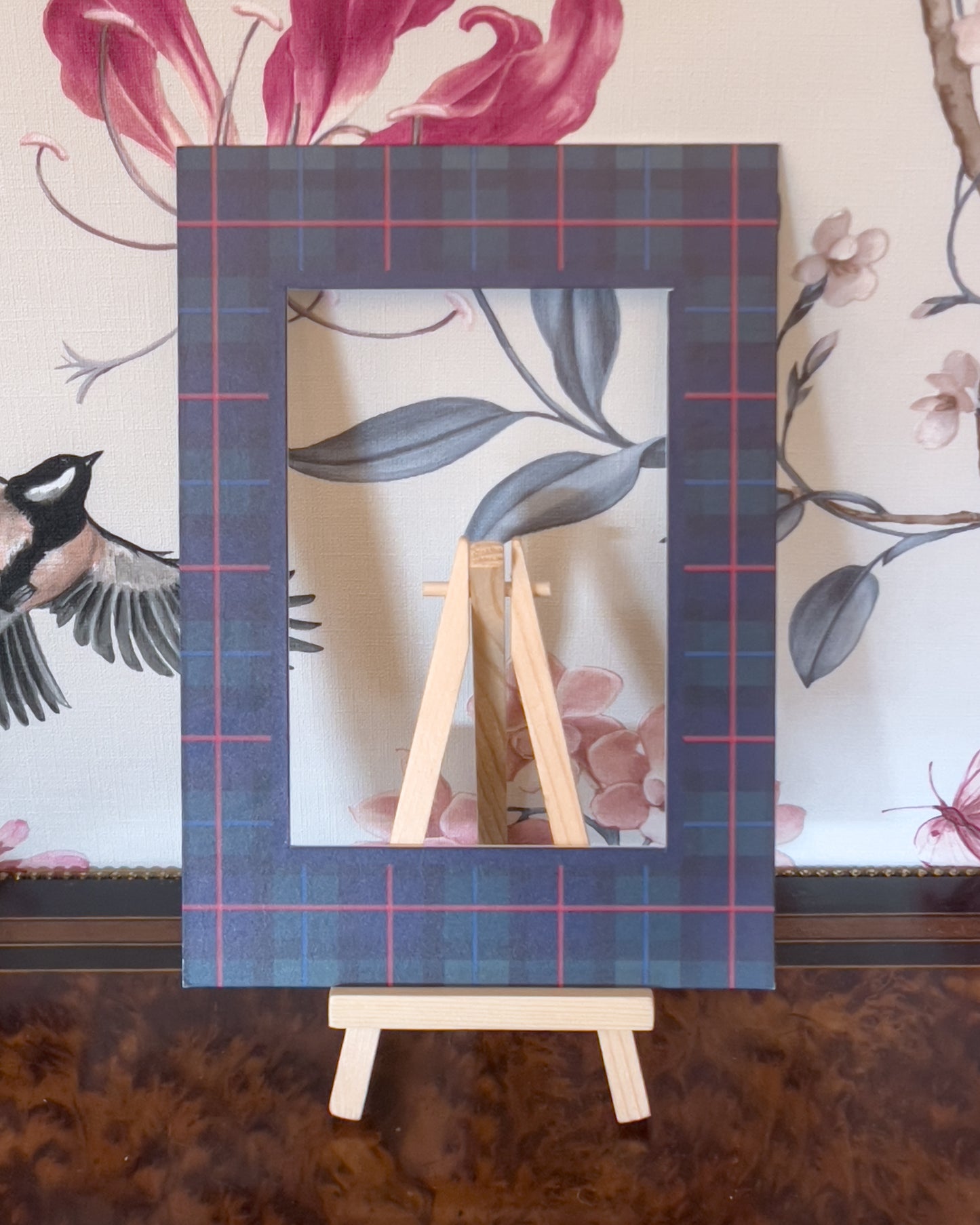 Navy Rectangular Campbell of Cawdor Tartan Photo Mat