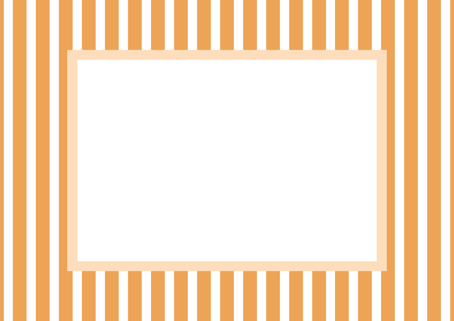 Orange Landscape Medium Stripes Photo Mat