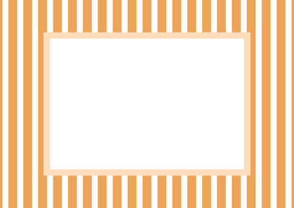 Orange Landscape Medium Stripes Photo Mat