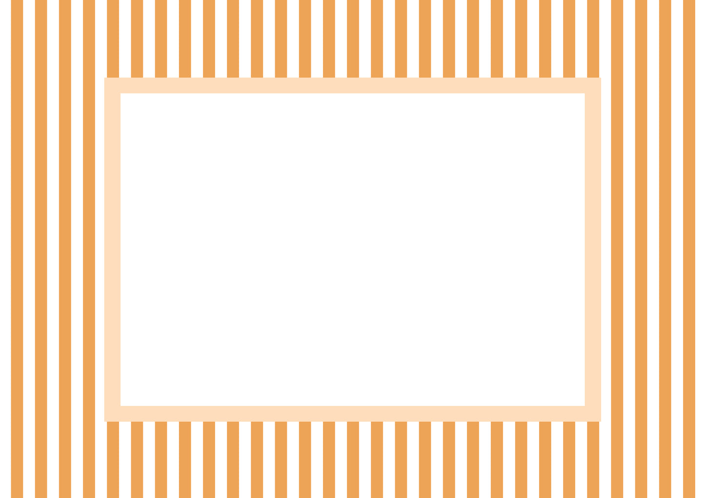 Orange Landscape Small Stripes Photo Mat
