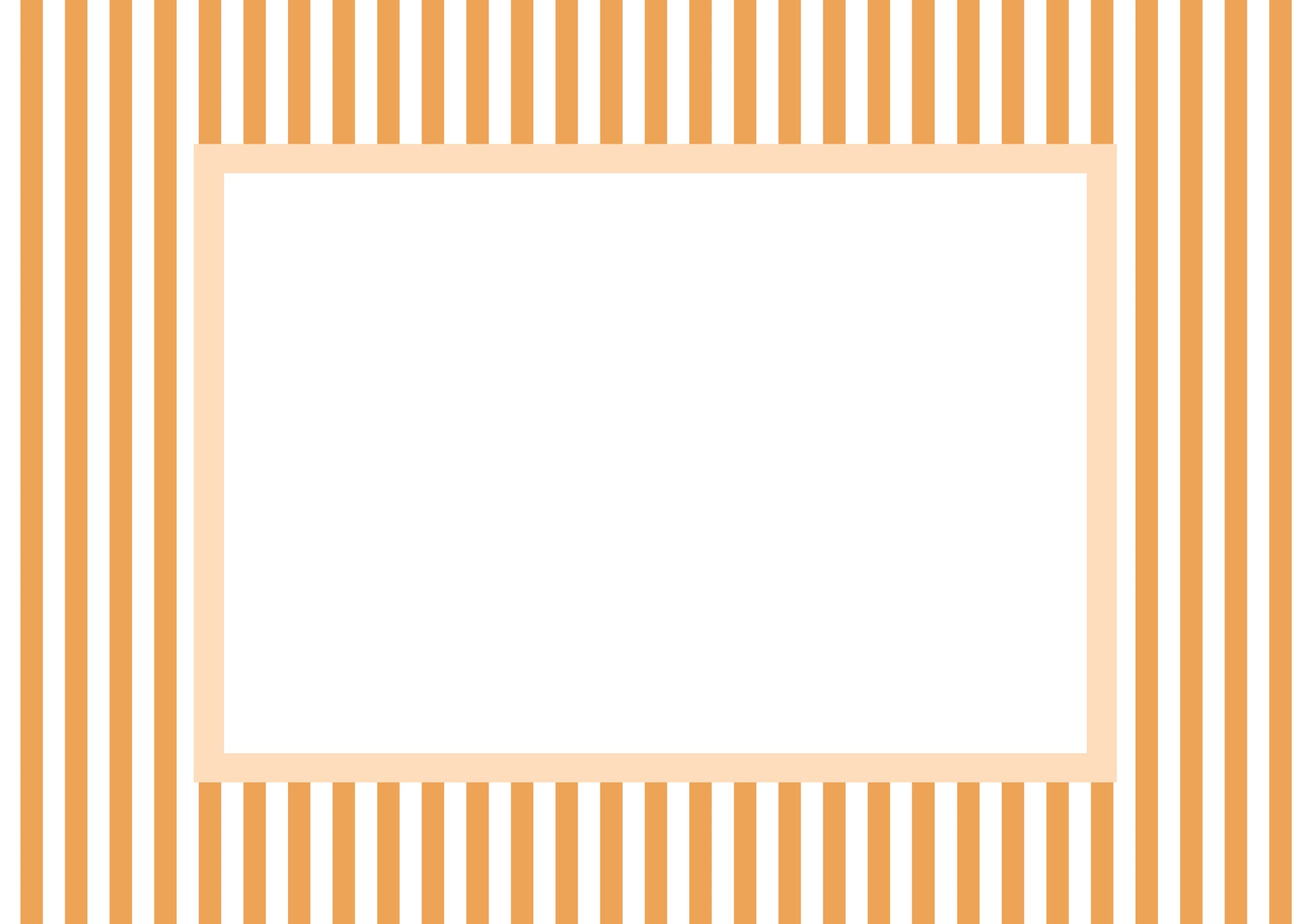 Orange Landscape Small Stripes Photo Mat