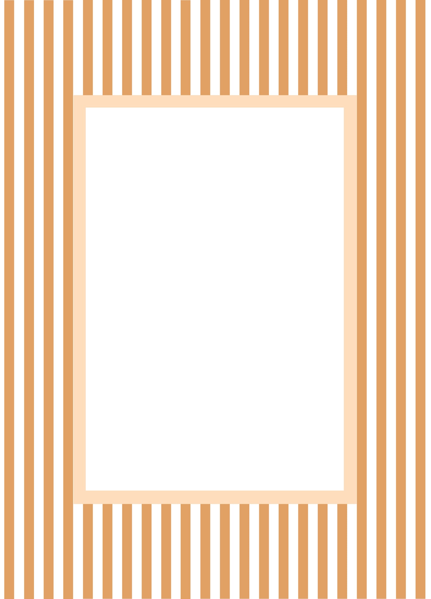 Orange Rectangular Small Stripes Photo Mat