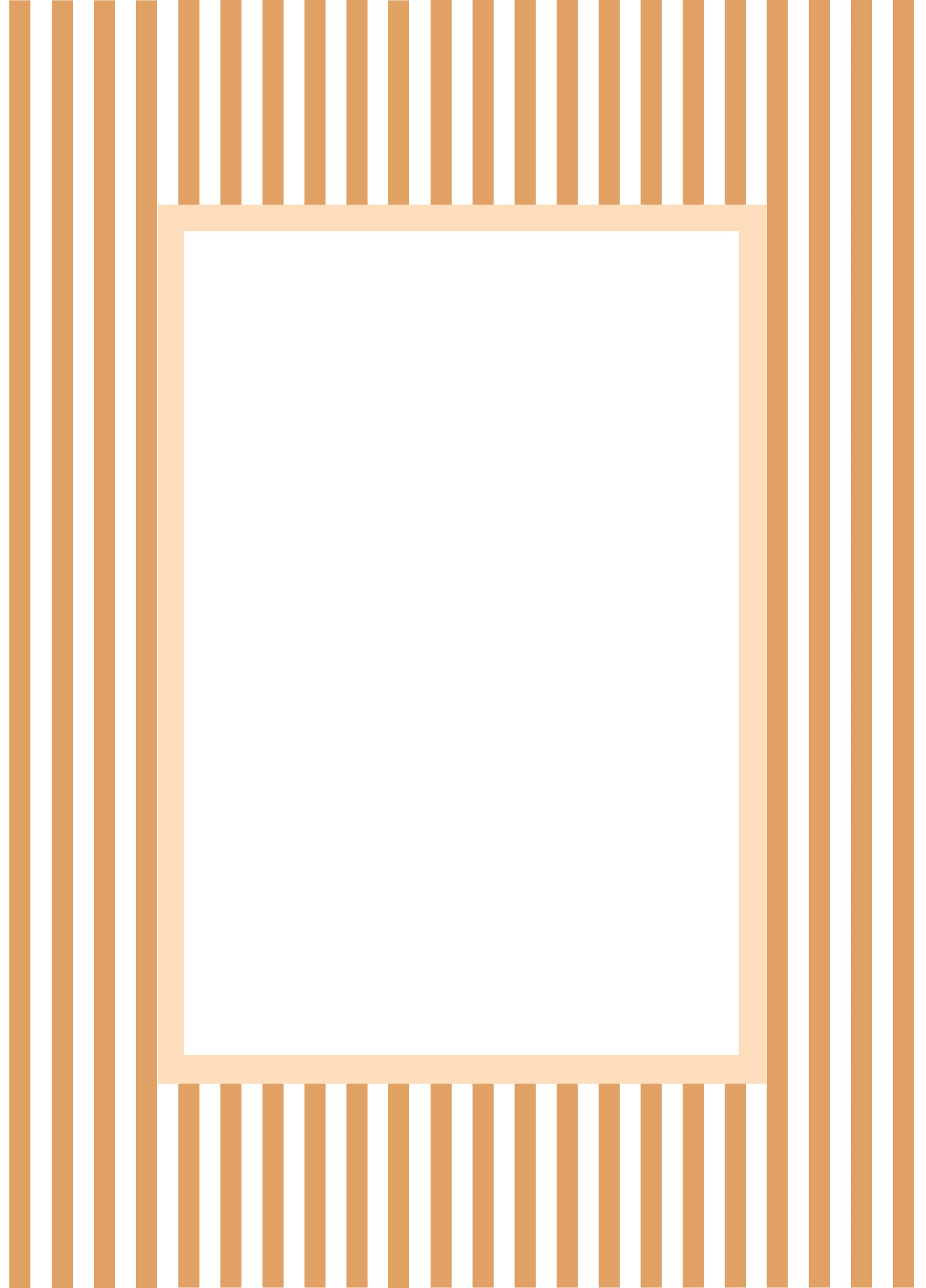 Orange Rectangular Small Stripes Photo Mat