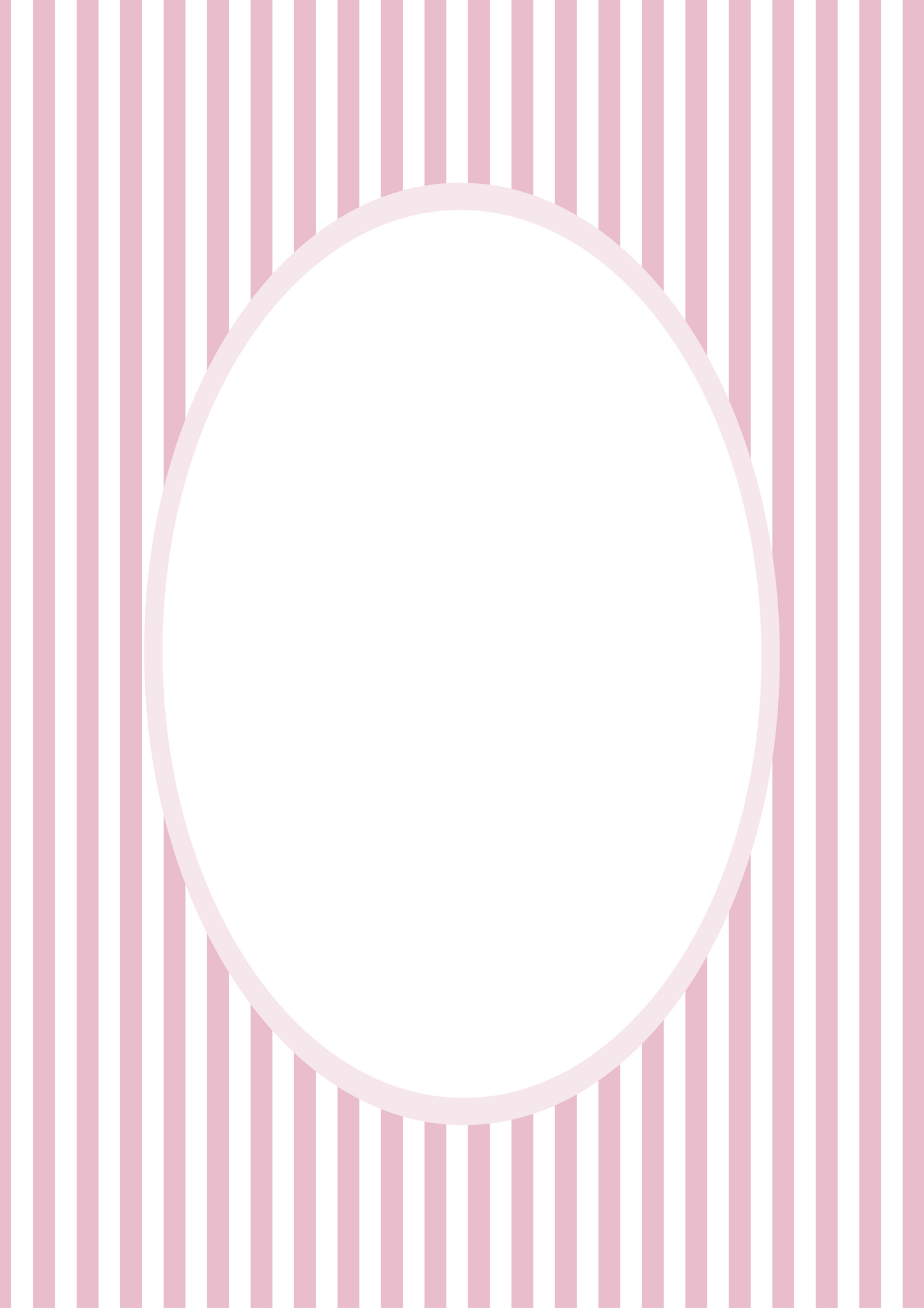 Pink Oval Small Stripes Photo Mat