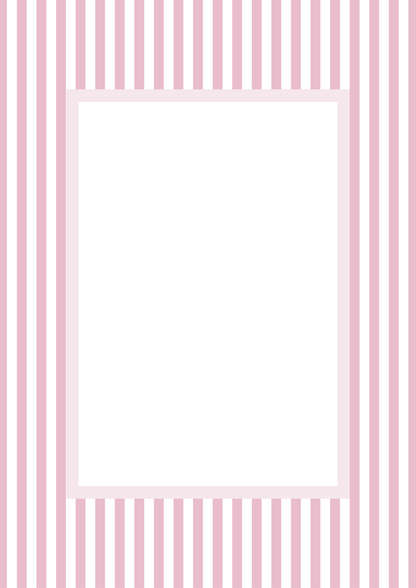 Small Stripes Photo Mount - passepartout frame - rectangular aperture - Coeur et Maman
