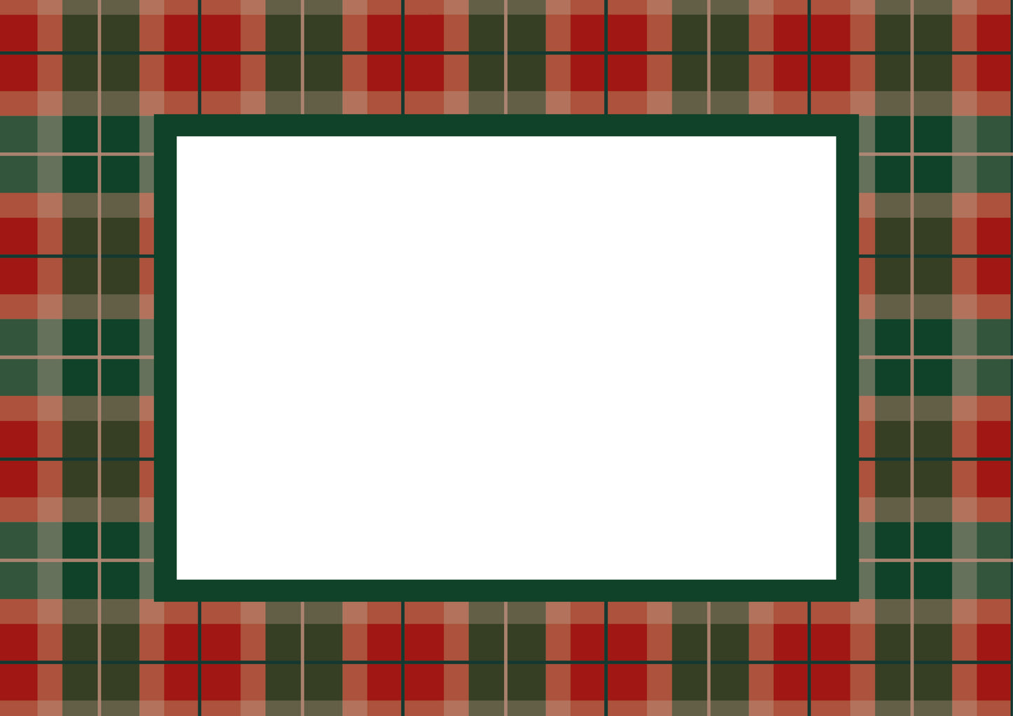 Campbell of Cawdor Tartan Photo Mount - passe-par-tout - landscape aperture - Coeur et Maman