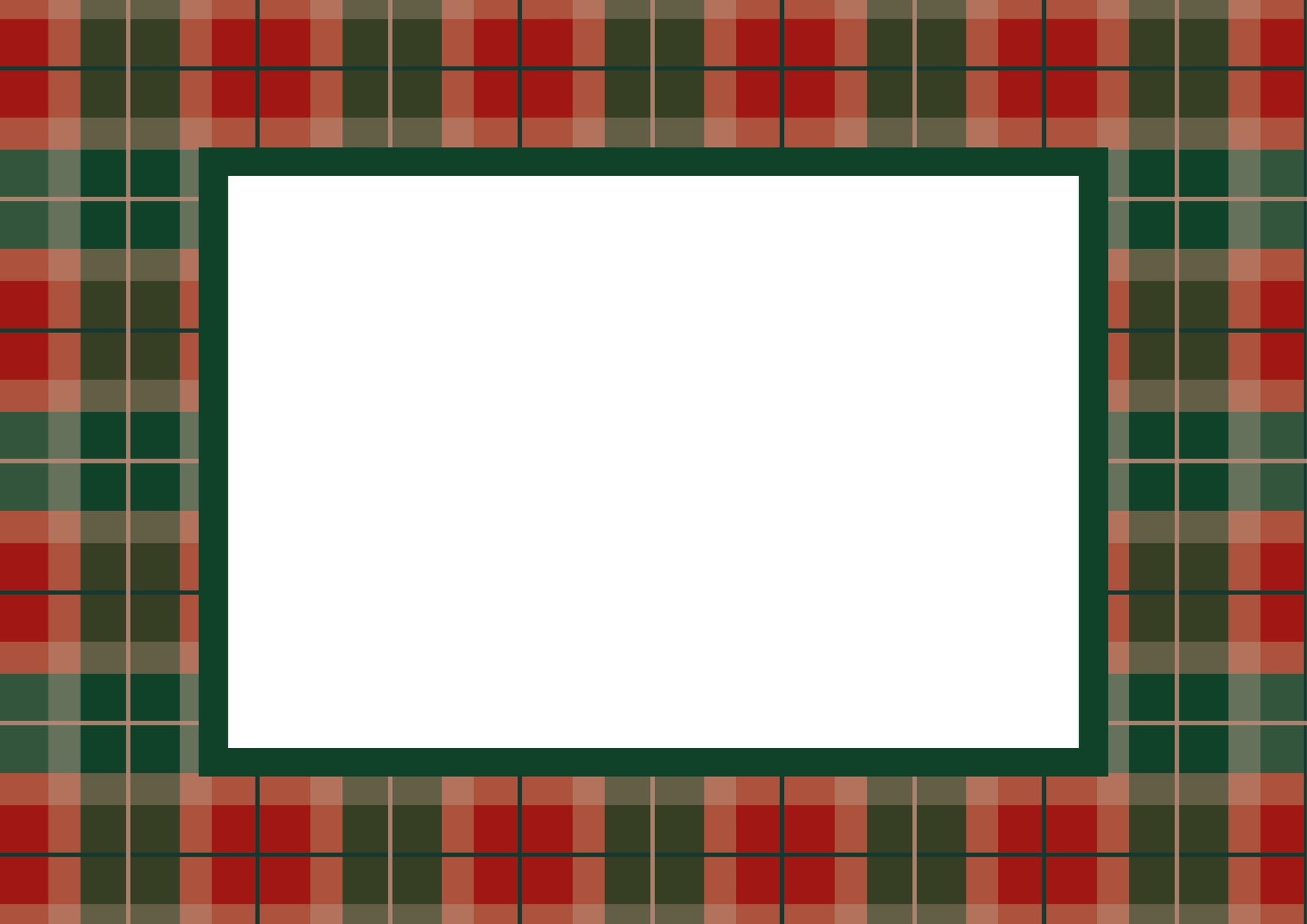 Campbell of Cawdor Tartan Photo Mount - passe-par-tout - landscape aperture - Coeur et Maman