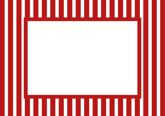 Red Landscape Medium Stripes Photo Mat