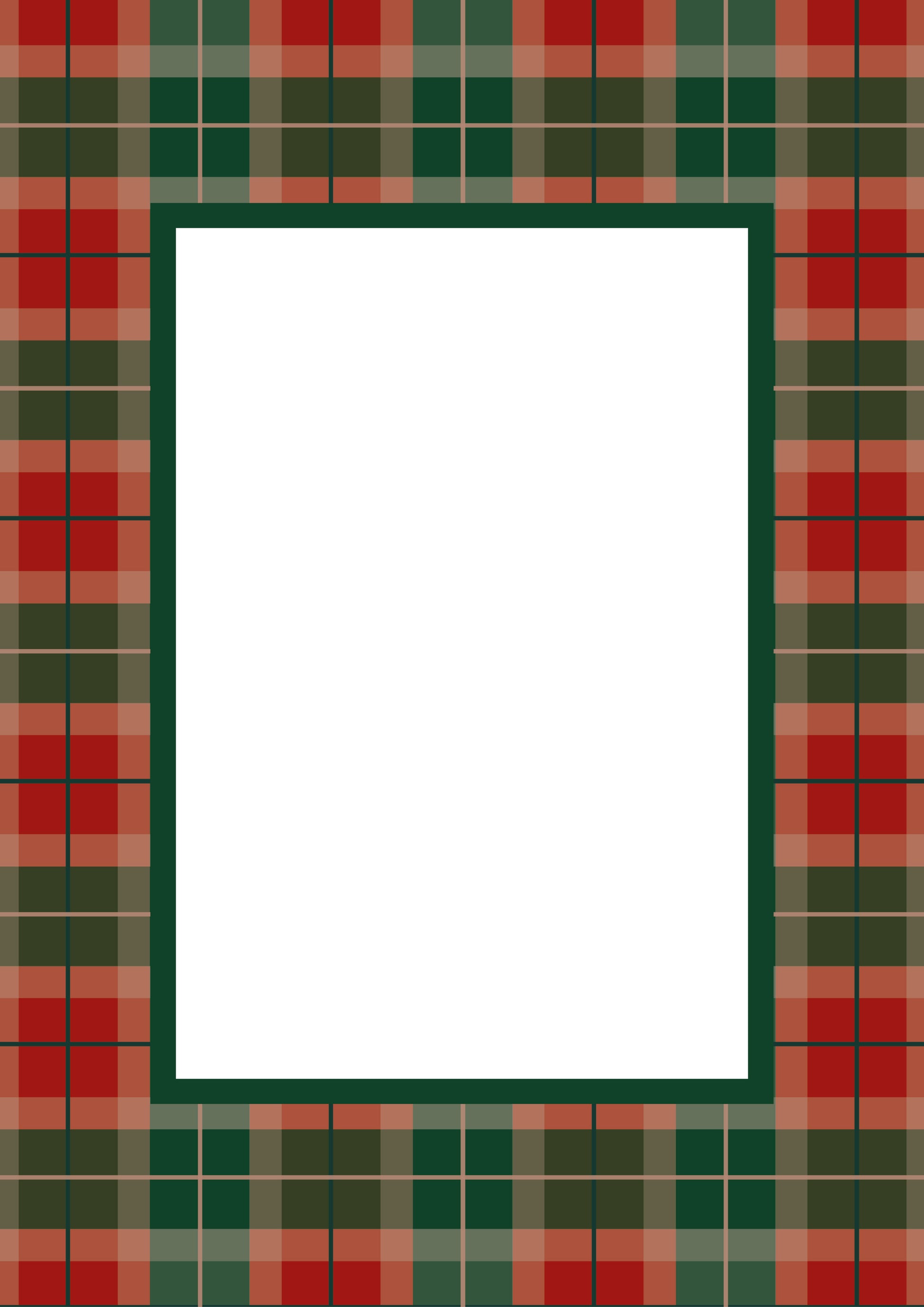 Red Rectangular Campbell of Cawdor Tartan Photo Mat