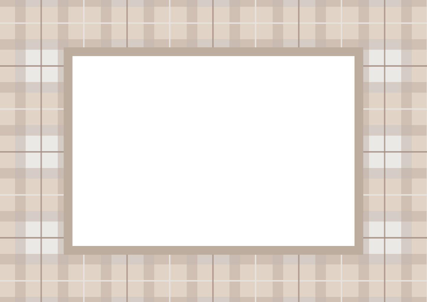 Taupe Landscape Campbell of Cawdor Tartan Photo Mat