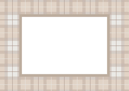 Taupe Landscape Campbell of Cawdor Tartan Photo Mat