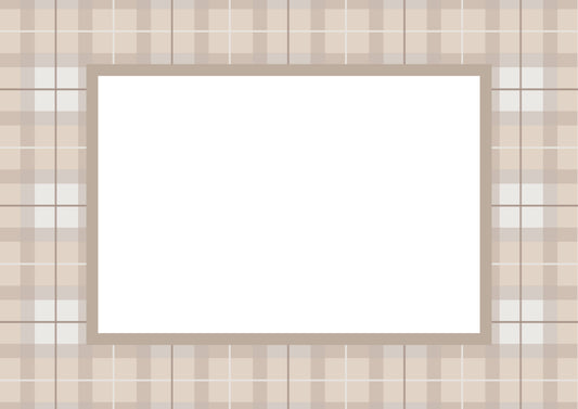 Taupe Landscape Campbell of Cawdor Tartan Photo Mat