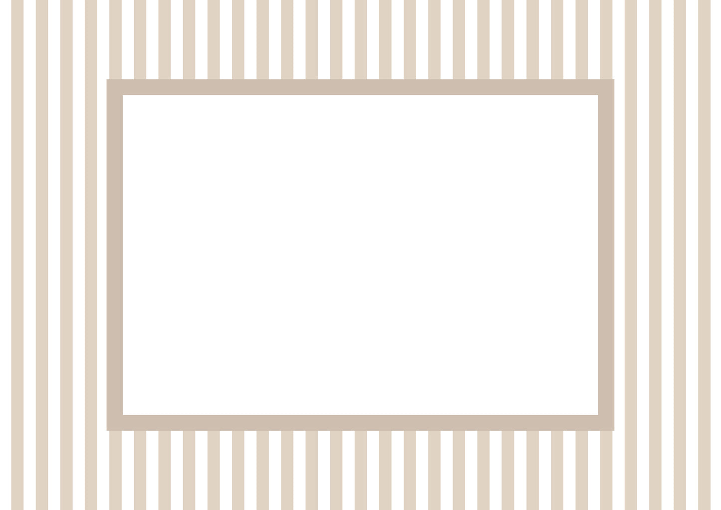 Taupe Landscape Small Stripes Photo Mat