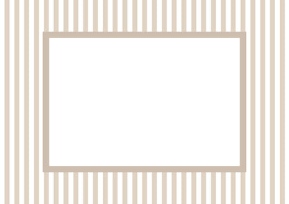Taupe Landscape Small Stripes Photo Mat