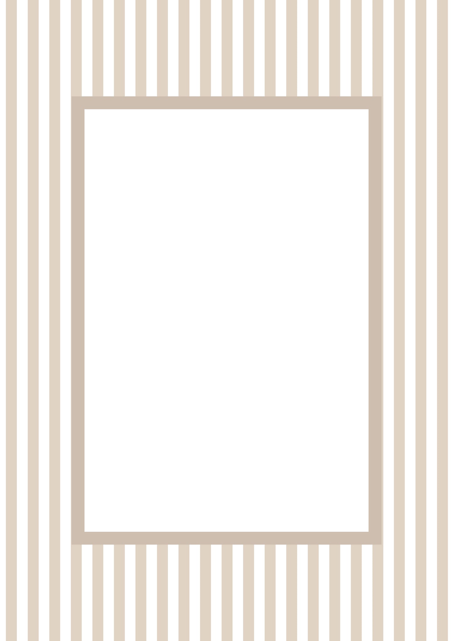 Taupe Rectangular Small Stripes Photo Mat