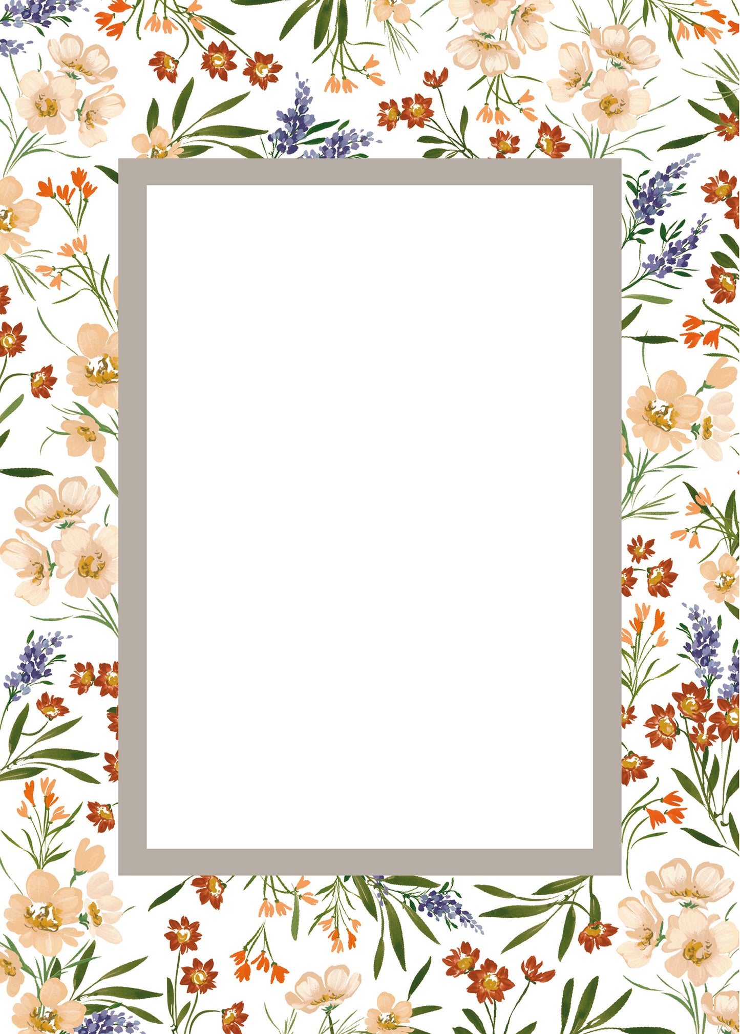 The Vertical Meadow Floral Patterned Photo Mat