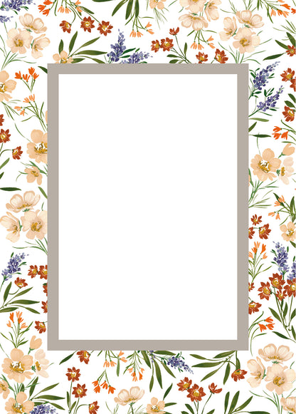 The Vertical Meadow Floral Patterned Photo Mat
