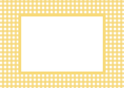 Yellow Landscape Gingham Photo Mat