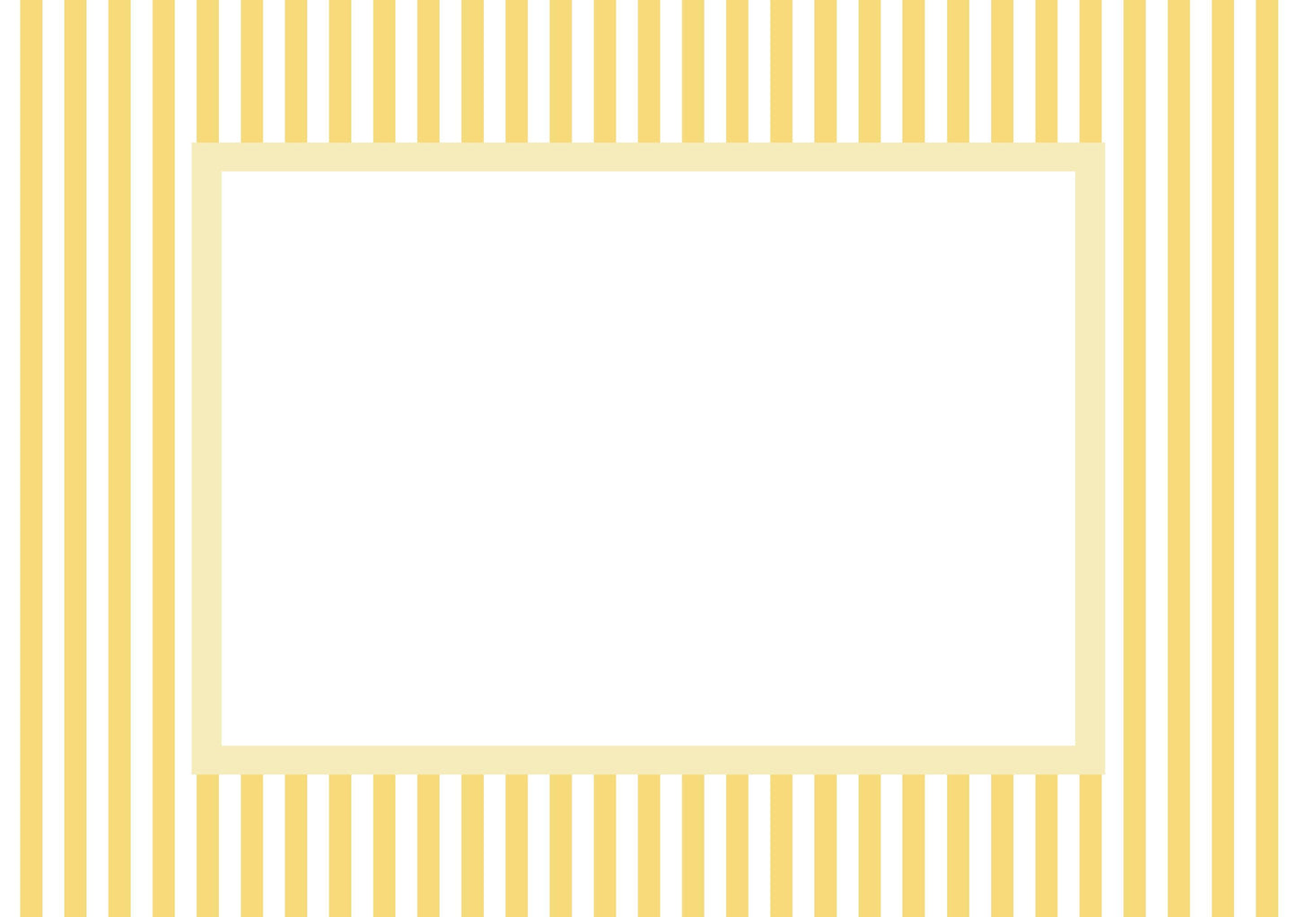 Yellow Landscape Small Stripes Photo Mat