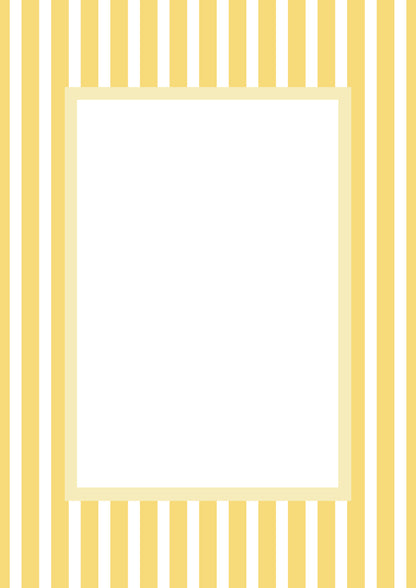 Yellow Rectangular Medium Stripes Photo Mat