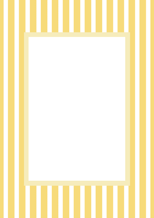 Yellow Rectangular Medium Stripes Photo Mat