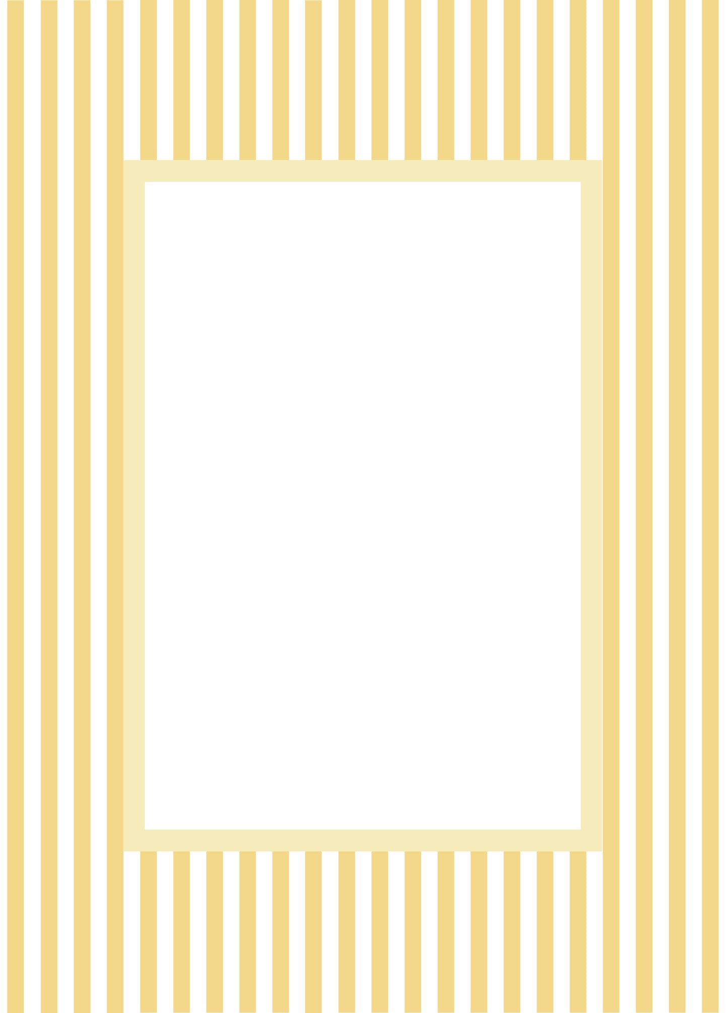 Yellow Rectangular Small Stripes Photo Mat