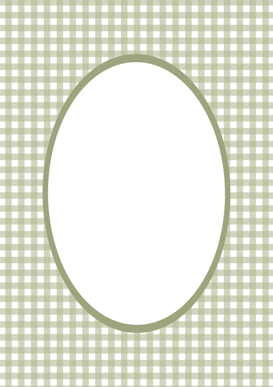 Gingham__Green__Oval

Green gingham picture frame mat board with fresh, classic checks; perfect for framing nature-themed prints, seasonal family photos, or children’s artwork — ideal for springtime gifting or Easter celebrations.
